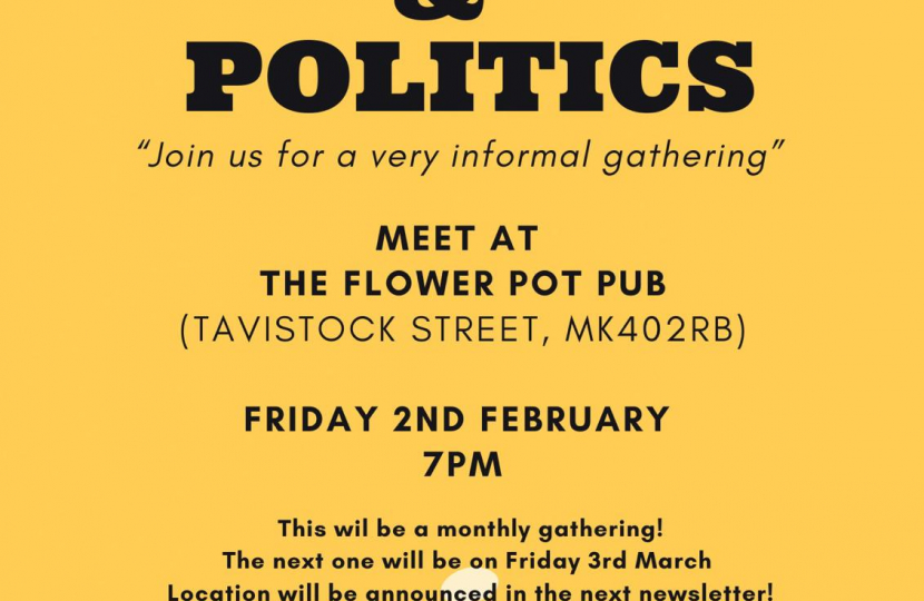 PINTS AND POLITICS (SOCIAL)